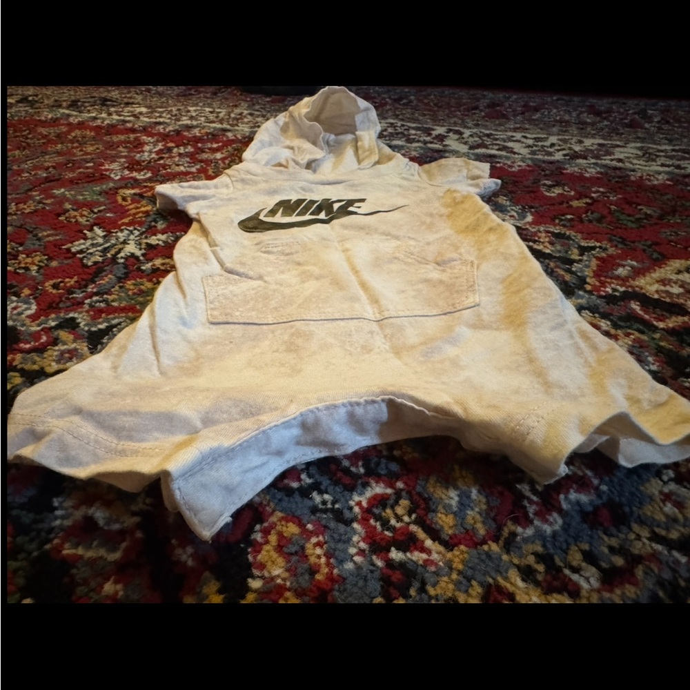 Nike Kids Hooded Jumpsuit and Romper Set - Pink and White - Picture 8 of 9